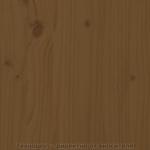 Горна табла за легло, меденокафява, 105,5x4x100 см, бор масив