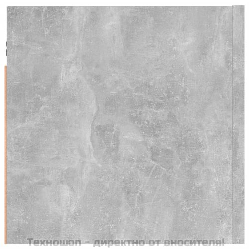 ТВ шкаф за стенен монтаж, бетонно сив, 30,5x30x30 см