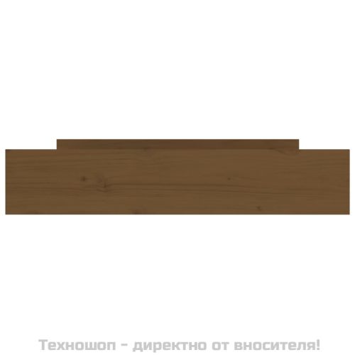 Чекмеджета за легло, 2 бр, меденокафяви, борово дърво масив