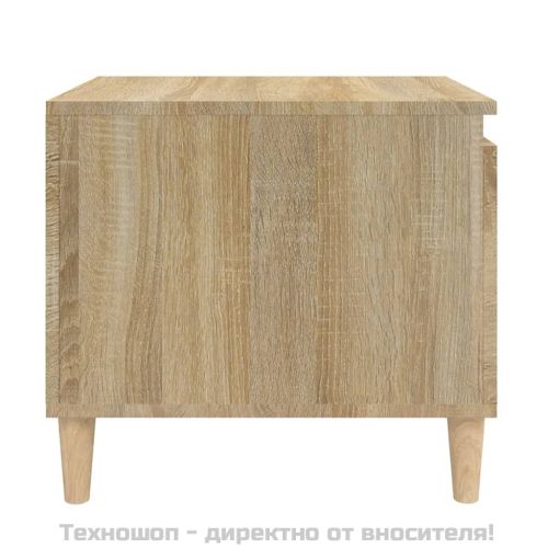 Кафе маса, дъб сонома, 100x50x45 см, инженерно дърво