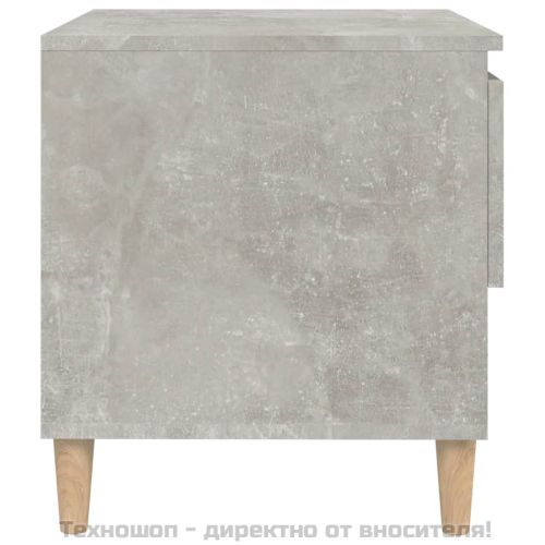 Нощни масички, 2 бр, бетонно сиво, 50x46x50 , инженерно дърво