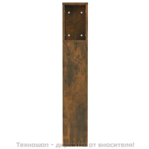 Табла за легло тип шкаф, опушен дъб, 120x18,5x102,5 см