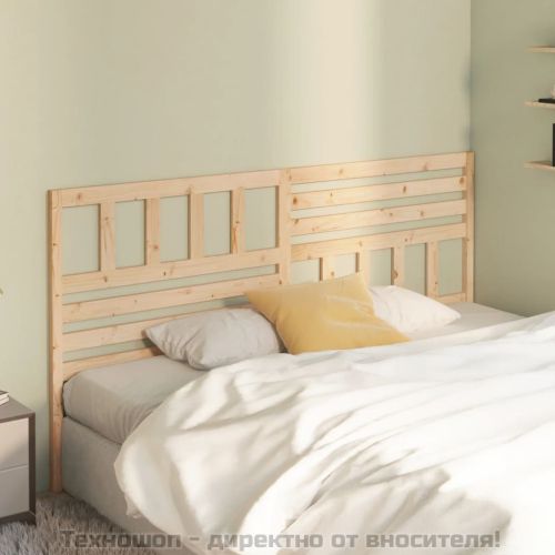 Горна табла за легло, 186x4x100 см, бор масив