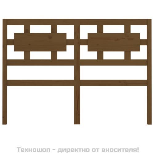 Горна табла за легло, меденокафява, 205,5x4x100 см, бор масив