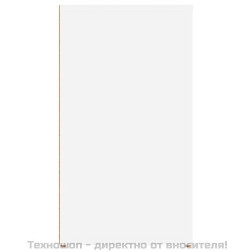 Сайдборд, бял, 100x33x59,5 см, инженерно дърво