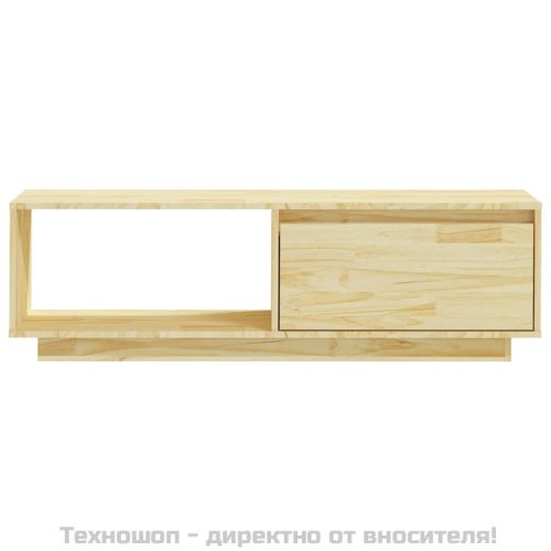 ТВ шкаф, 110x30x33,5 см, борово дърво масив