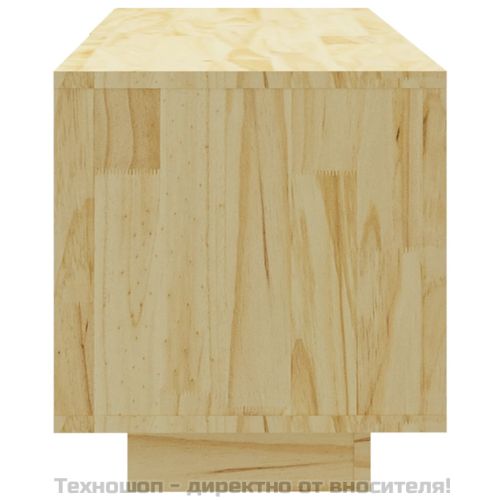 ТВ шкаф, 110x30x33,5 см, борово дърво масив