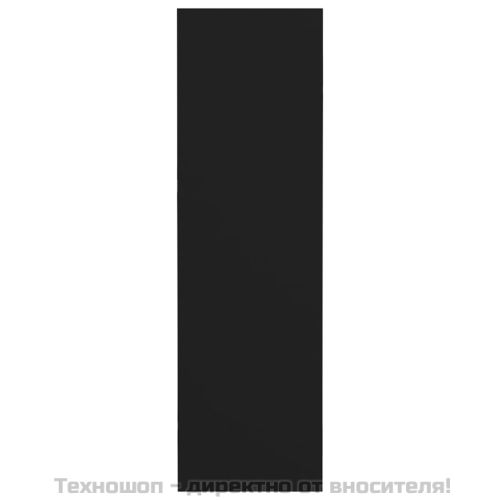 Стенни шкафове за обувки 4 бр черни 60x18x60 см инженерно дърво