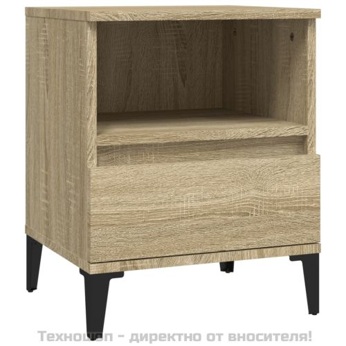 Нощно шкафче, сонома дъб, 40x35x50 см