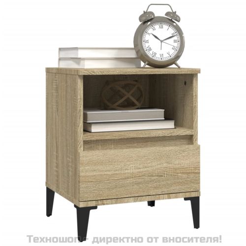 Нощно шкафче, сонома дъб, 40x35x50 см