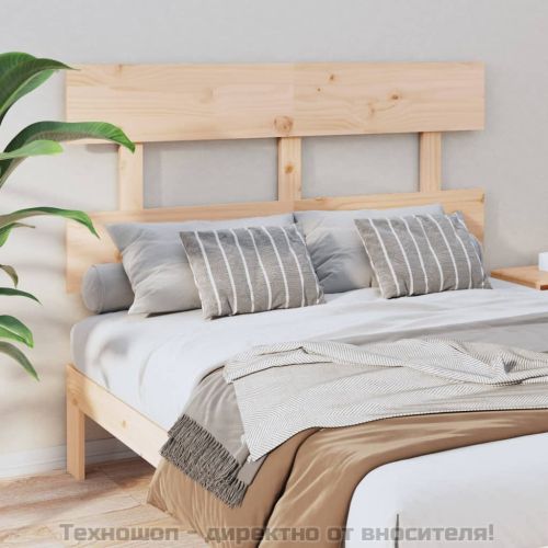 Горна табла за легло, 144x3x81 см, бор масив