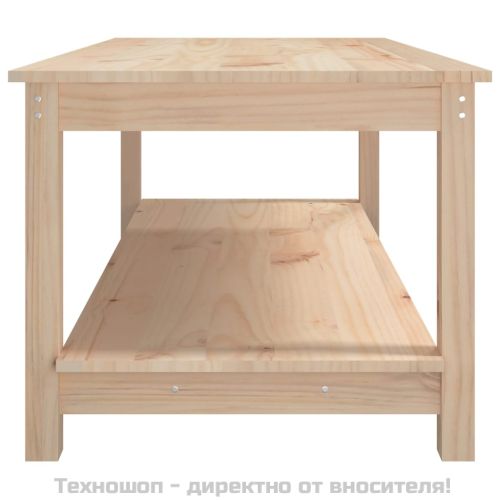 Кафе маса, 110x55x45 см, борово дърво масив