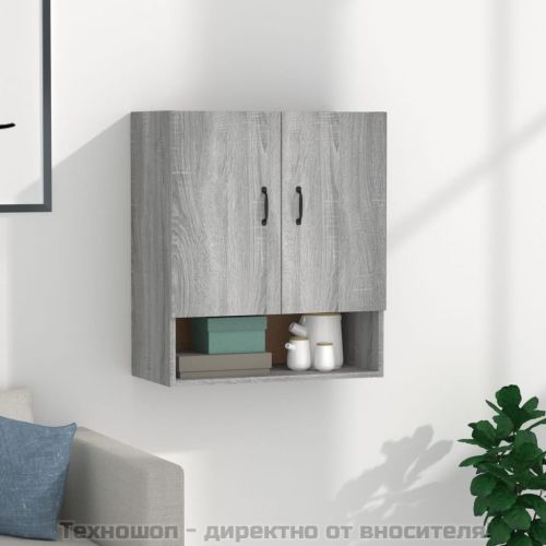 Стенен шкаф, сив сонома, 60x31x70 см, инженерно дърво