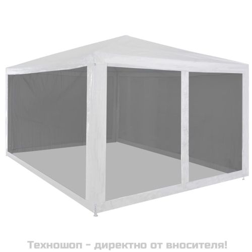 Парти шатра с 4 мрежести стени, 4х3 м