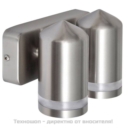 LED стенна лампа, неръждаема стомана, с конусна глава