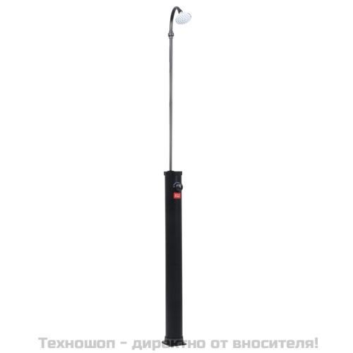 Соларен душ, черен, 215 см, 8 л