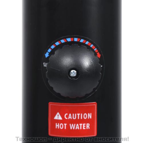 Соларен душ, черен, 215 см, 8 л