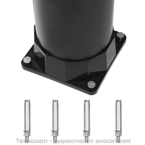 Соларен душ, черен, 215 см, 8 л