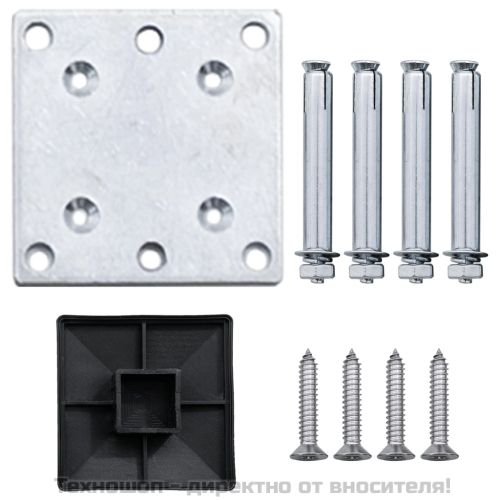 Ограден панел, WPC, 95x(105-180) см, кафяв