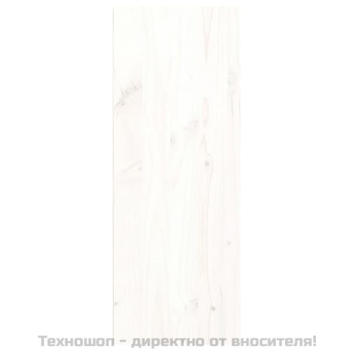 Стенни шкафове, 2 бр, бели, 30x30x80 см, бор масив