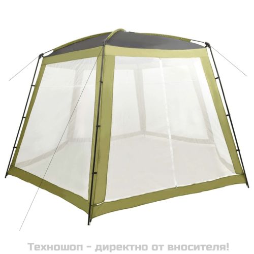 Палатка за басейн, текстил, 500x433x250 см, зелена