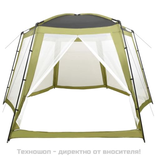 Палатка за басейн, текстил, 500x433x250 см, зелена