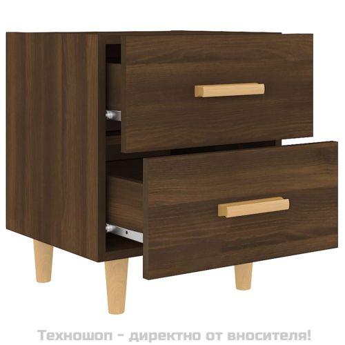 Нощни шкафчета, 2 бр, кафяв дъб, 40x35x47,5 см