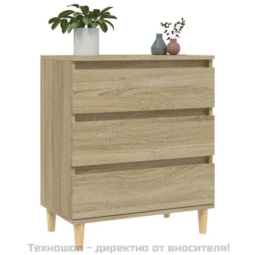 Сайдборд, дъб сонома, 60x35x70 см, инженерно дърво