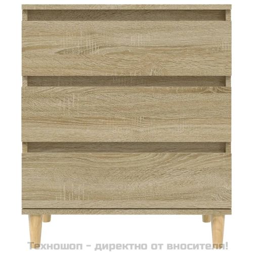 Сайдборд, дъб сонома, 60x35x70 см, инженерно дърво