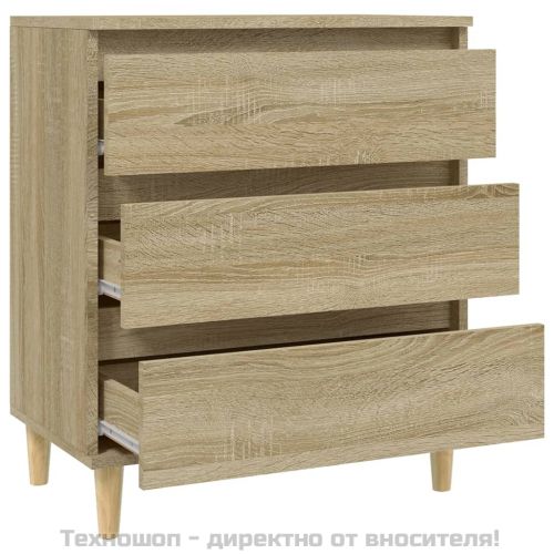 Сайдборд, дъб сонома, 60x35x70 см, инженерно дърво