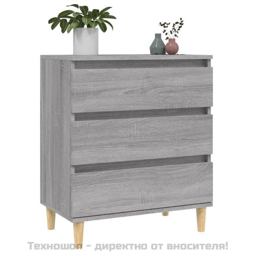 Сайдборд, сив сонома, 60x35x70 см, инженерно дърво