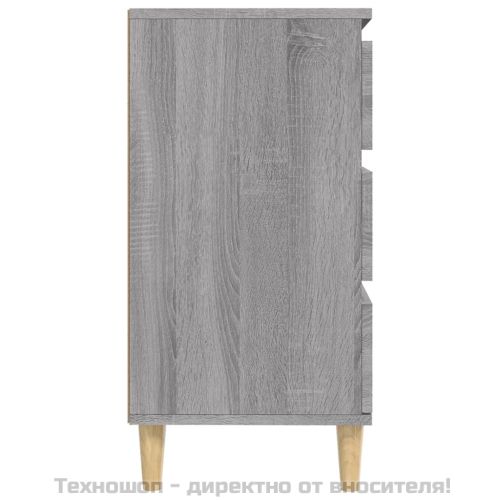 Сайдборд, сив сонома, 60x35x70 см, инженерно дърво