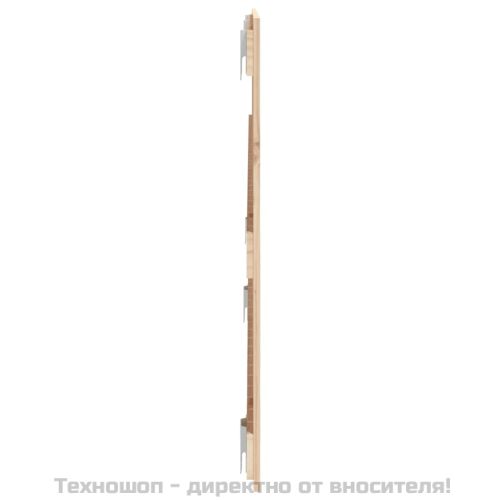 Стенна табла за спалня, 127,5x3x60 см, борово дърво масив