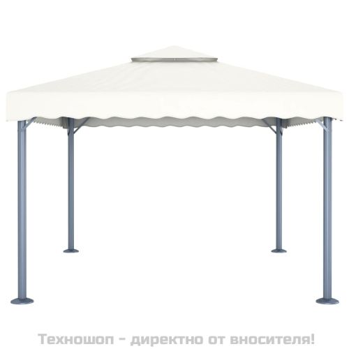 Шатра, 400x300 см, кремава, алуминий