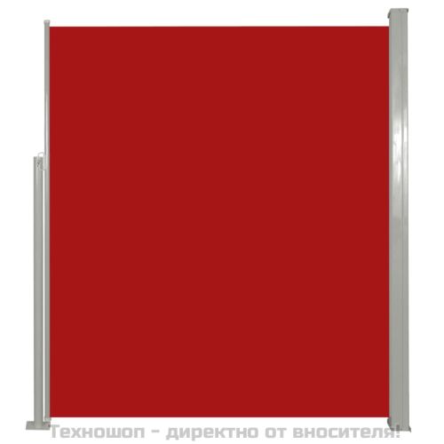 Странична тента за вътрешен двор/тераса, 160x300 см, черна