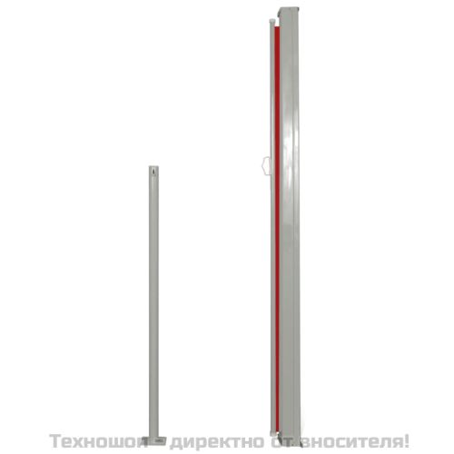Странична тента за вътрешен двор/тераса, 160x300 см, черна