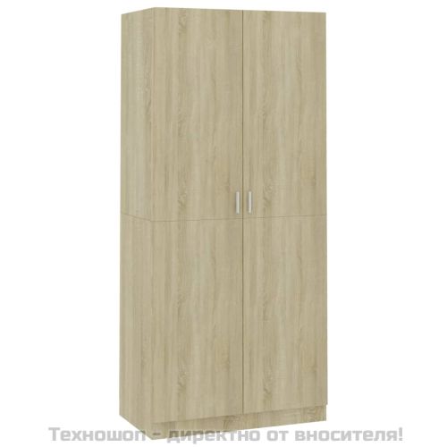 Гардероб, дъб сонома, 90x52x200 см, инженерно дърво