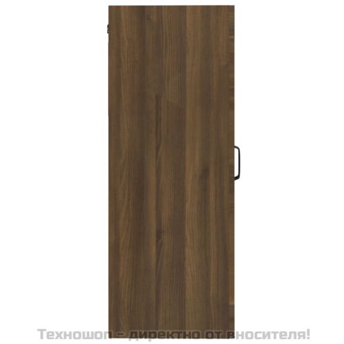 Окачен стенен шкаф, кафяв дъб, 69,5x34x90 см