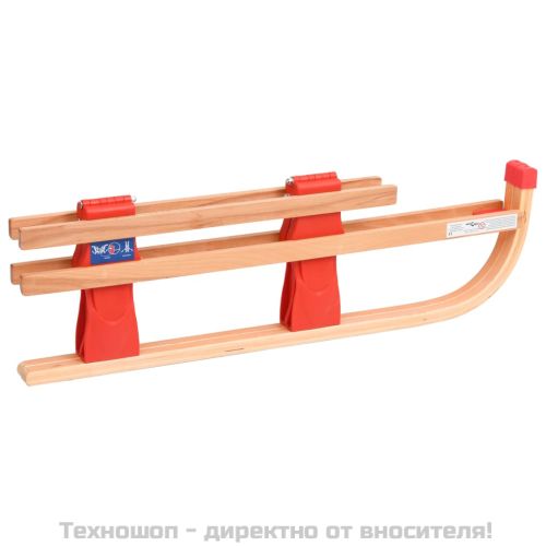 Сгъваема шейна с облегалка, 119 см, дърво