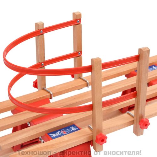 Сгъваема шейна с облегалка, 119 см, дърво