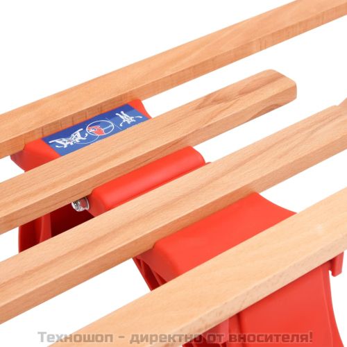 Сгъваема шейна с облегалка, 119 см, дърво