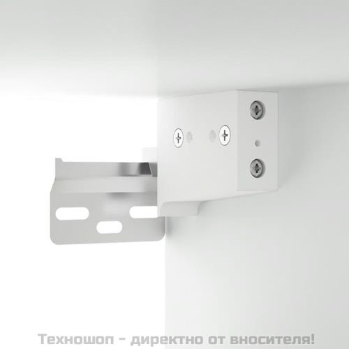 Сайдборд, бял, 80x33x70 см, инженерно дърво