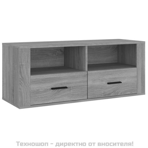 ТB шкаф, сив сонома, 100x35x40 см, инженерно дърво