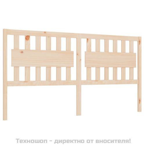 Горна табла за легло, 125,5x4x100 см, бор масив