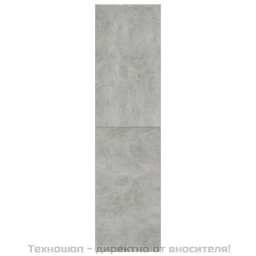 Библиотека/параван, бетонно сив, 155x24x160 см, инженерно дърво