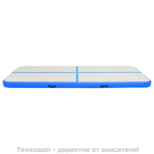 Надуваем дюшек за гимнастика с помпа, 400x100x15 см, PVC, син