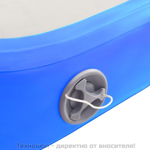 Надуваем дюшек за гимнастика с помпа, 400x100x15 см, PVC, син