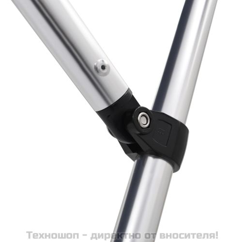 Тента за лодка, 4 дъги, антрацит, 243x180x137 см