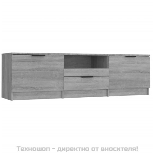 ТB шкаф, сив сонома, 140x35x40 см, инженерно дърво