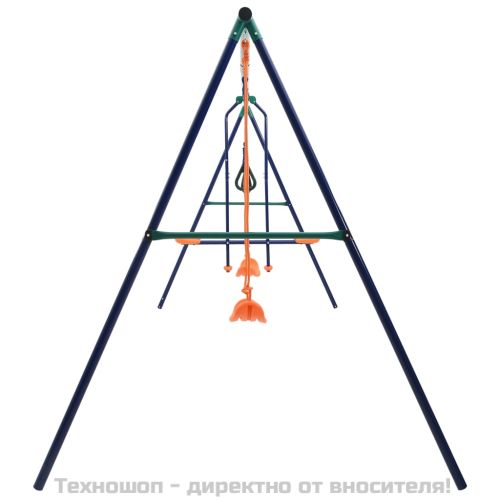 Комплект гимнастически халки и люлки с 4 седалки, стомана